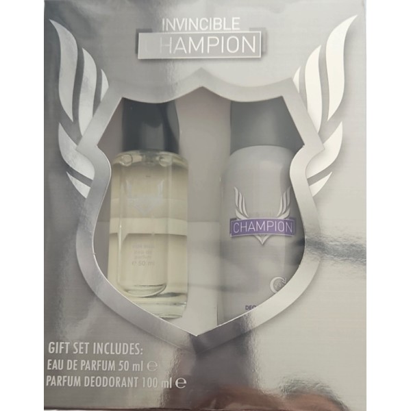 Мъжки комплект парфюм 50ml с дезодорант-парфюм 100ml INVINCIBLE CHAMPION