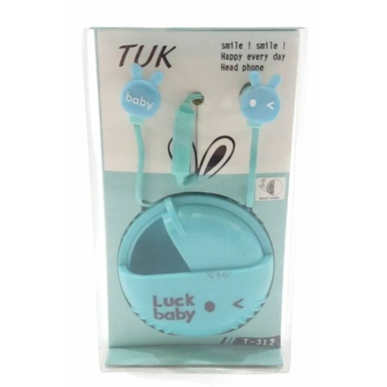 Слушалки за GSM с микрофон Luck baby в пвц кутия №T-312 /12 броя в стек/