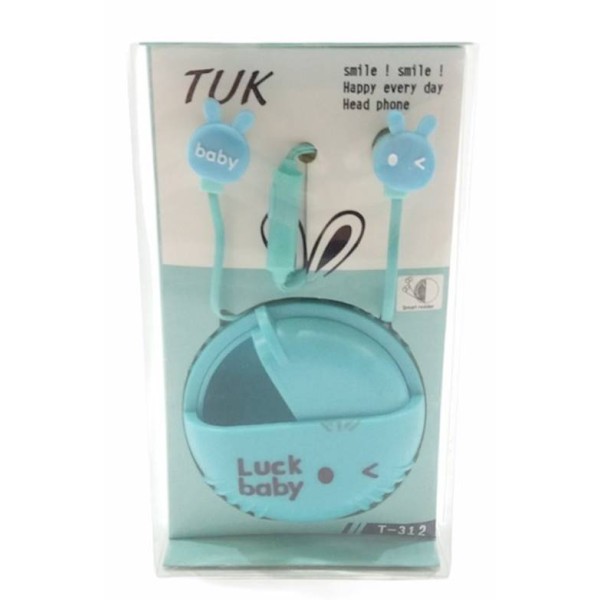 Слушалки за GSM с микрофон Luck baby в пвц кутия №T-312 /12 броя в стек/