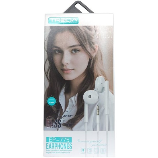 Слушалки за GSM с микрофон AUX TREQA №EP-775 /12 броя в стек/
