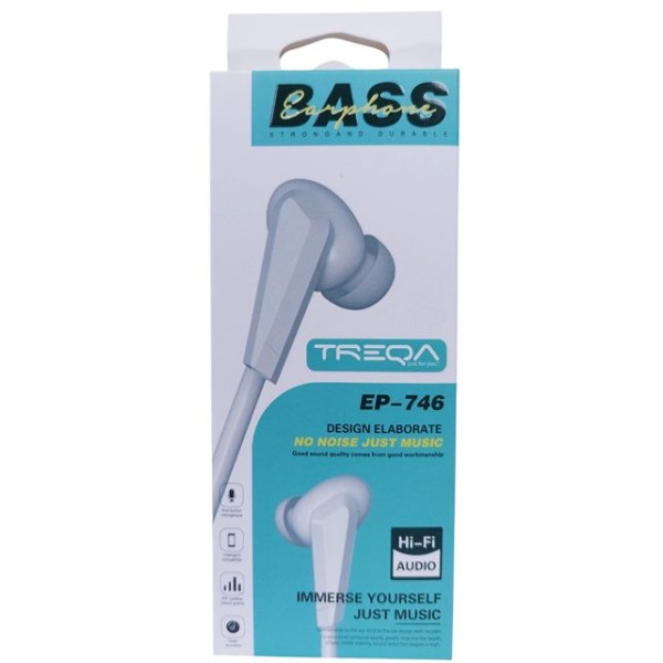 Слушалки за GSM с микрофон BASS TREQA №EP-746 /12 броя в стек/