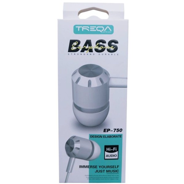 Слушалки за GSM с микрофон BASS TREQA №EP-750 /12 броя в стек/
