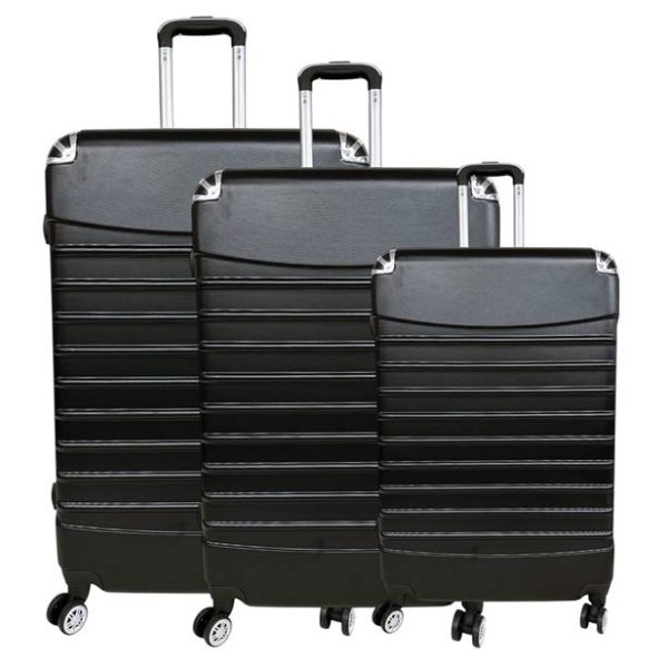 Куфар 3ка 20"/24"/28" ABS черен