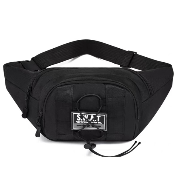 Чанта през кръста S.W.A.T. ЧЕРНА  21см х 15см х 7см /10 броя в стек/