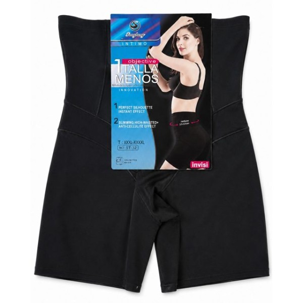 Стягащо бельо усилено с крачоли ЧЕРНО XL/XXL №ST-32 /6 броя в стек/