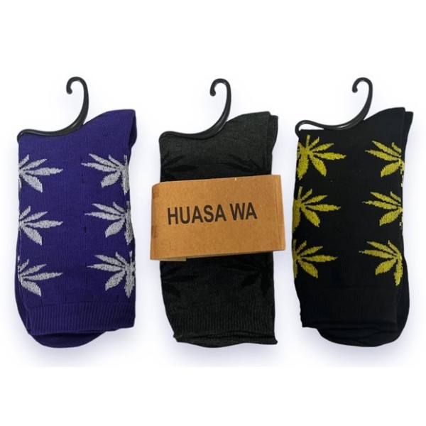 Чорапи дамски памук 36-41 HSA цвете/12 чифта в стек/