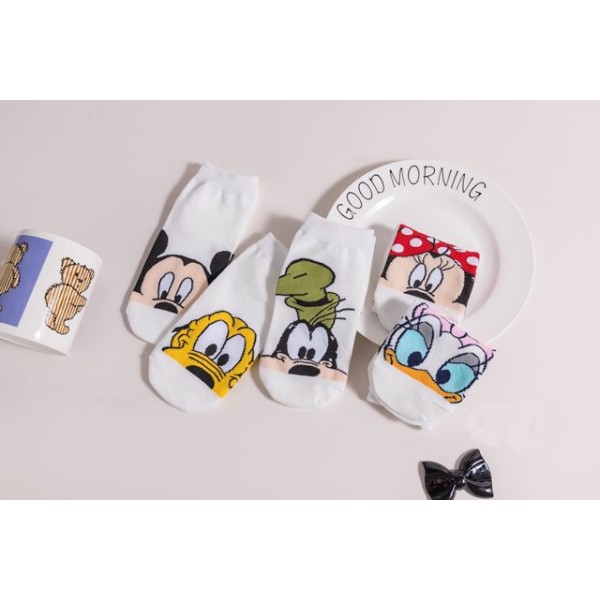 Чорапи дамски памук маратонка №36-41 DISNEY /10 чифта в стек/