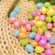 Яйца 3 см цветни лъскави 60 броя в плик