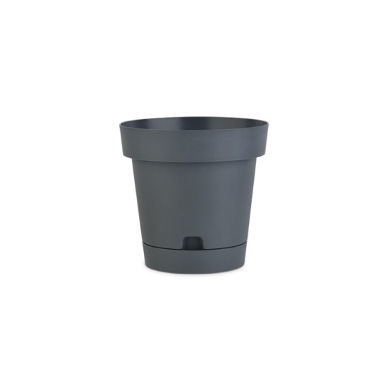Саксия Terra Ф12см х Н11см АНТРАЦИТ KOV /10 броя в стек/