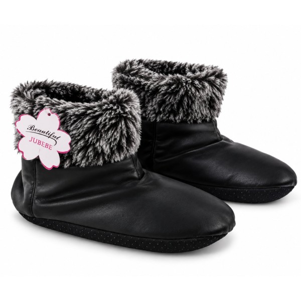 Домашни пантофки - ниски ботушки кожа 36-41 Jubebe №2487-2/6 чифта в стек/