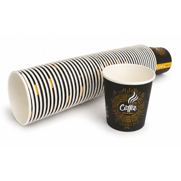 Чаша картонена 4 OZ/120ml COFFEE 50 броя в стек /20 стека в кашон/