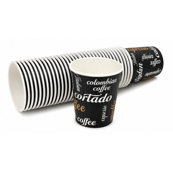 Чаша картонена 7 OZ/210ml COFFEE 50 броя в стек /20 стека в кашон/