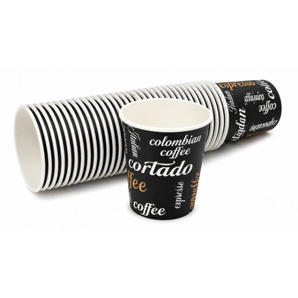 Чаша картонена 7 OZ/210ml COFFEE 50 броя в стек /20 стека в кашон/