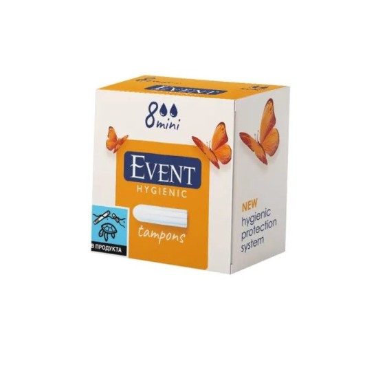 Тампони EVENT mini 8 броя в кутия /24 кутии в кашон/