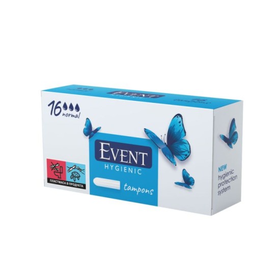 Тампони EVENT normal 16 броя в кутия /12 кутии в кашон/