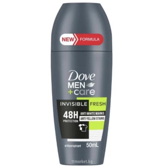 Рол-он DOVE 50ml Men Care Invisible Fresh R /6 броя в стек/