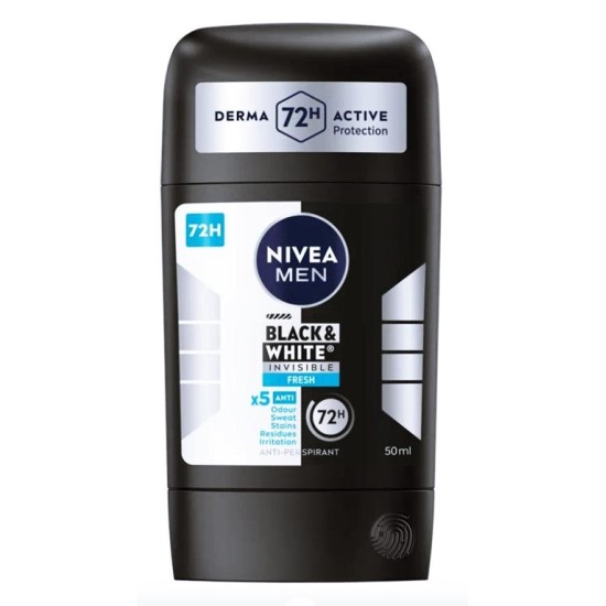 Стик мъжки NIVEA Black and White INVISIBLE Fresh 50 ml