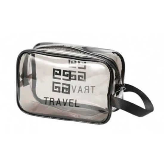 Несесер силикон прозрачен TRAVEL  20x7 x13см МАТ