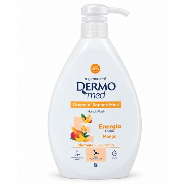 Течен сапун DERMOMED 1L ENERGIA  /6 броя в кашон/