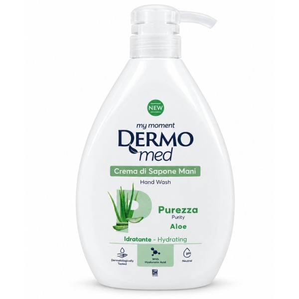 Течен сапун DERMOMED 1L PUREZZA  /6 броя в кашон/