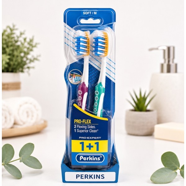 Четка за зъби PERKINS 1 + 1 PRO - FLEX /6 комплекта на дисплей/