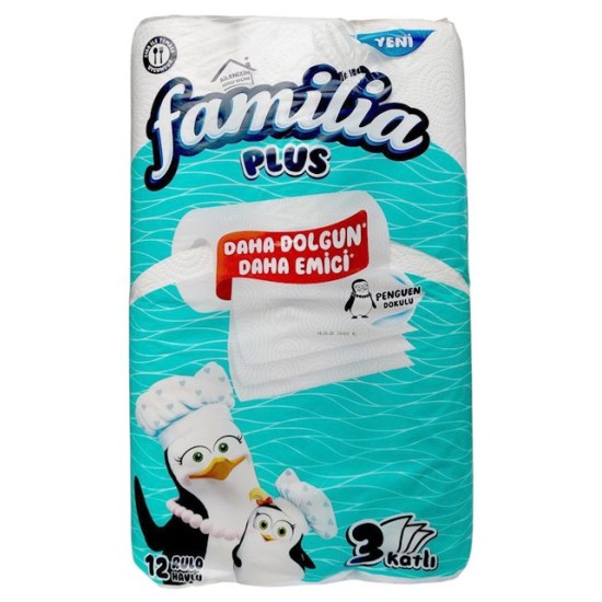Кухненска ролка Familia Plus 12 рола в пакет /2 пакета в чувал/