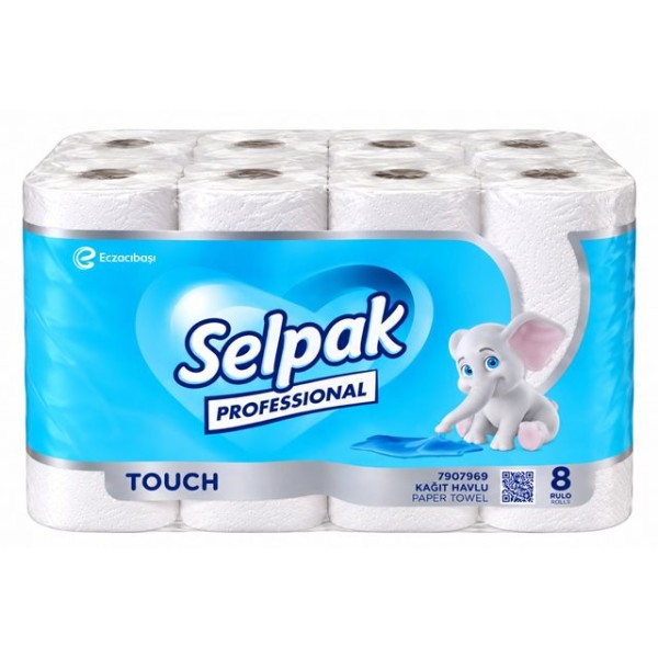 Кухненска ролка SELPAK трипластова 8 броя в пакет