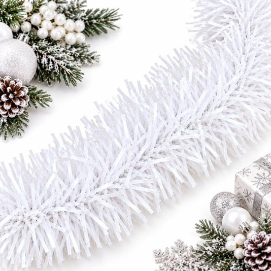 Гирлянд 13см/5pcs/2м БЯЛ /10 броя на връзка/