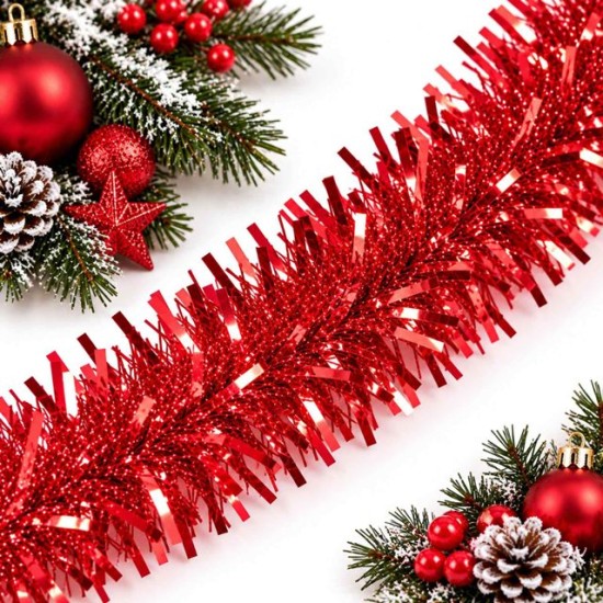 Гирлянд 9см/5pcs/2м. ЧЕРВЕН /10 броя на връзка/