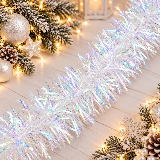 Гирлянд 9см/5pcs/2м. ПРЕЛИВАЩ /10 броя на връзка/