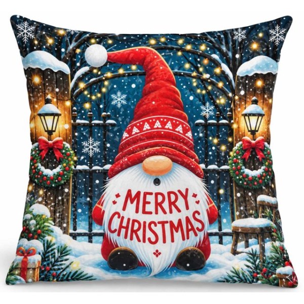 Калъфка за декоративна възглавница MERRY CHRISTMAS ТРОЛЧЕ  45см х45см