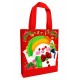 Чанта нетъкан текстил MERRY CHRISTMAS 22см х 23см x 11см/12 броя в стек/