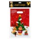 Торбички за лакомства 25см х 16см 10 броя в плик MERRY CHRISTMAS