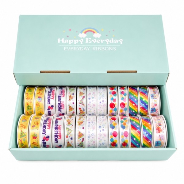 Лента за декорация HAPPY BIRTHDAY 2,7м х 1,6см /42 броя в кутия/