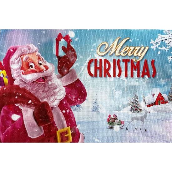 Подложка за хранене 30см/45см MERRY CHRISTMAS ДЯДО КОЛЕДА