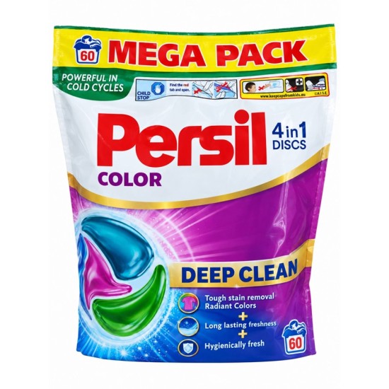 Дискове за пране  4 in 1 DEEP CLEAN 60 броя в плик Колор