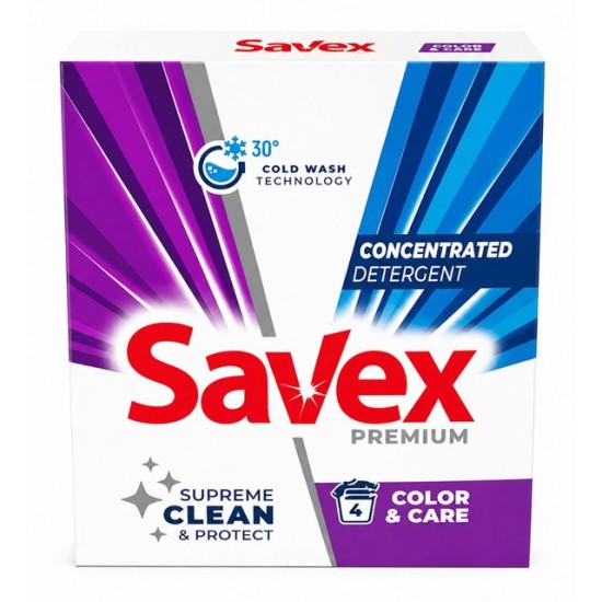 Прах за пране Savex 320г COLOR CARE /22 броя в кашон/
