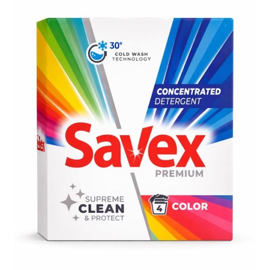 Прах за пране Savex 320г 2in1 COLOR /22 броя в кашон/