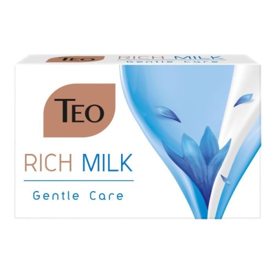 Сапун ТЕО 90г Rich Milk GENTLE CARE син /4 броя в стек/