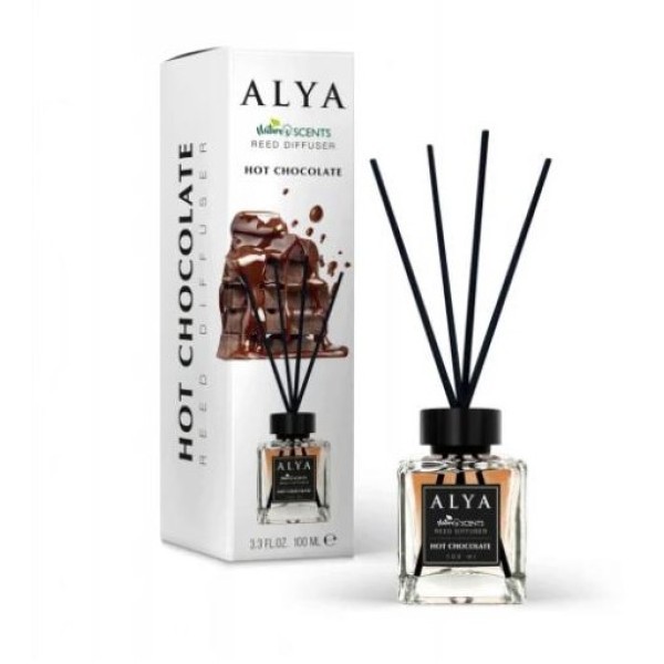 Ароматизатор домашен парфюм с черни клечки 100 мл ALYA HOT CHOCOLLATE