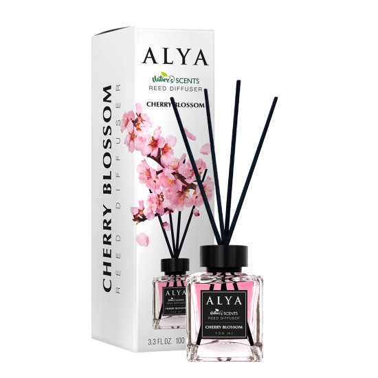 Ароматизатор домашен парфюм с черни клечки 100 мл ALYA CHERRY BLOSSOM