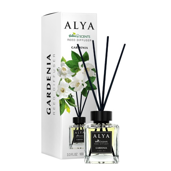 Ароматизатор домашен парфюм с черни клечки 100 мл ALYA GARDENIA