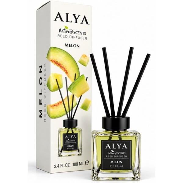 Ароматизатор домашен парфюм с черни клечки 100 мл ALYA MELON