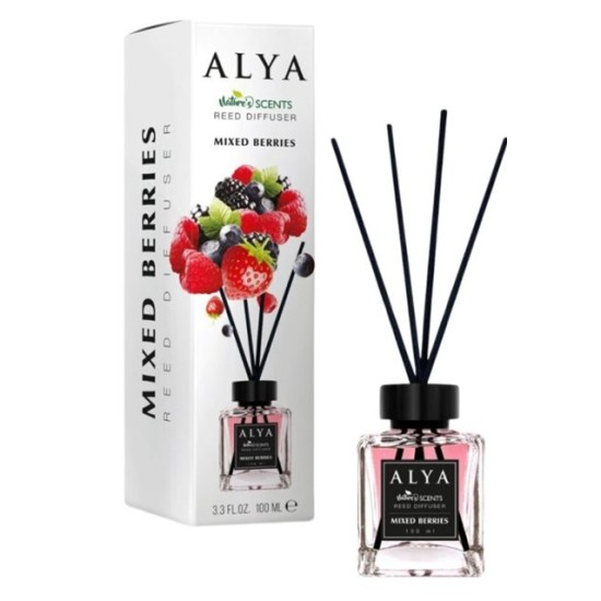 Ароматизатор домашен парфюм с черни клечки 100 мл ALYA MIXED BERRIES