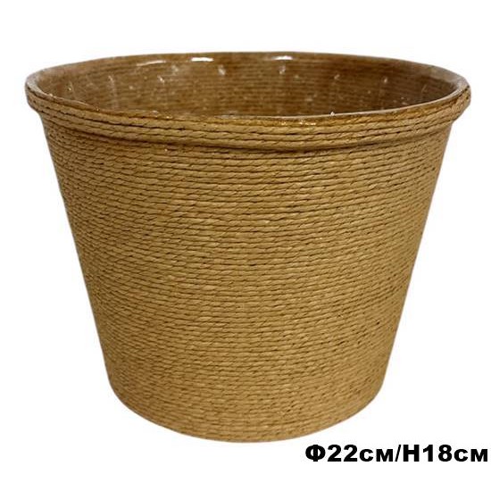 Кашпа Ф22см/Н18см КАФЯВА