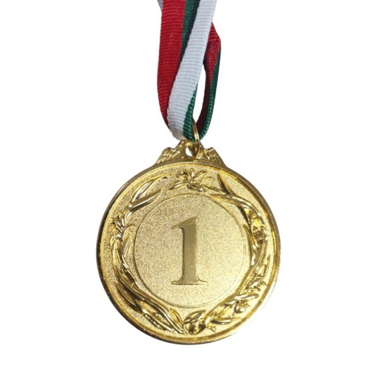Медал №1 ЗЛАТО Ф6,5см