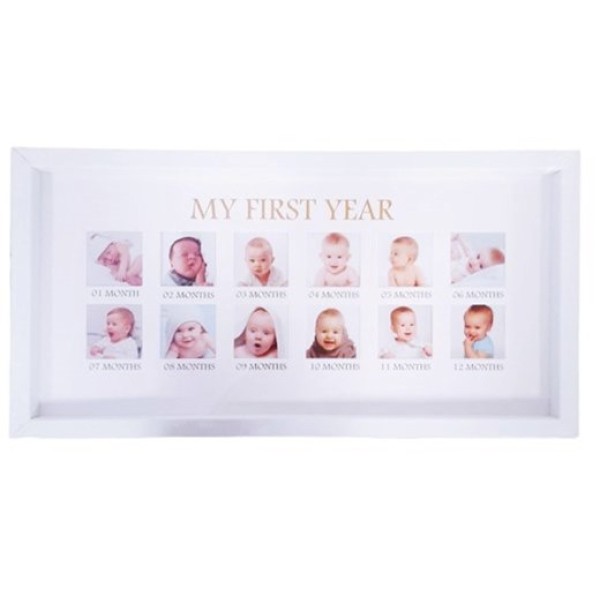 Рамка за колаж MY FIRST YEAR 0 - 1 г. черна 46см х 24см