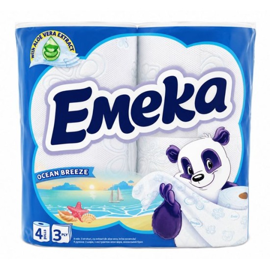 Тоалетна хартия ЕМЕКА 4ka OCEAN BREEZE /10 пакета в чувал/