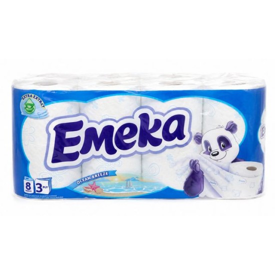Тоалетна хартия ЕМЕКА 8цa OCEAN BREEZE /5 пакета в чувал/